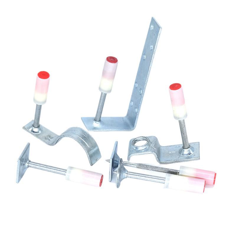 Потолочный гвоздезабивной пистолет со встроенными крепежными гвоздями и зажимами для деревянных и трубных килей