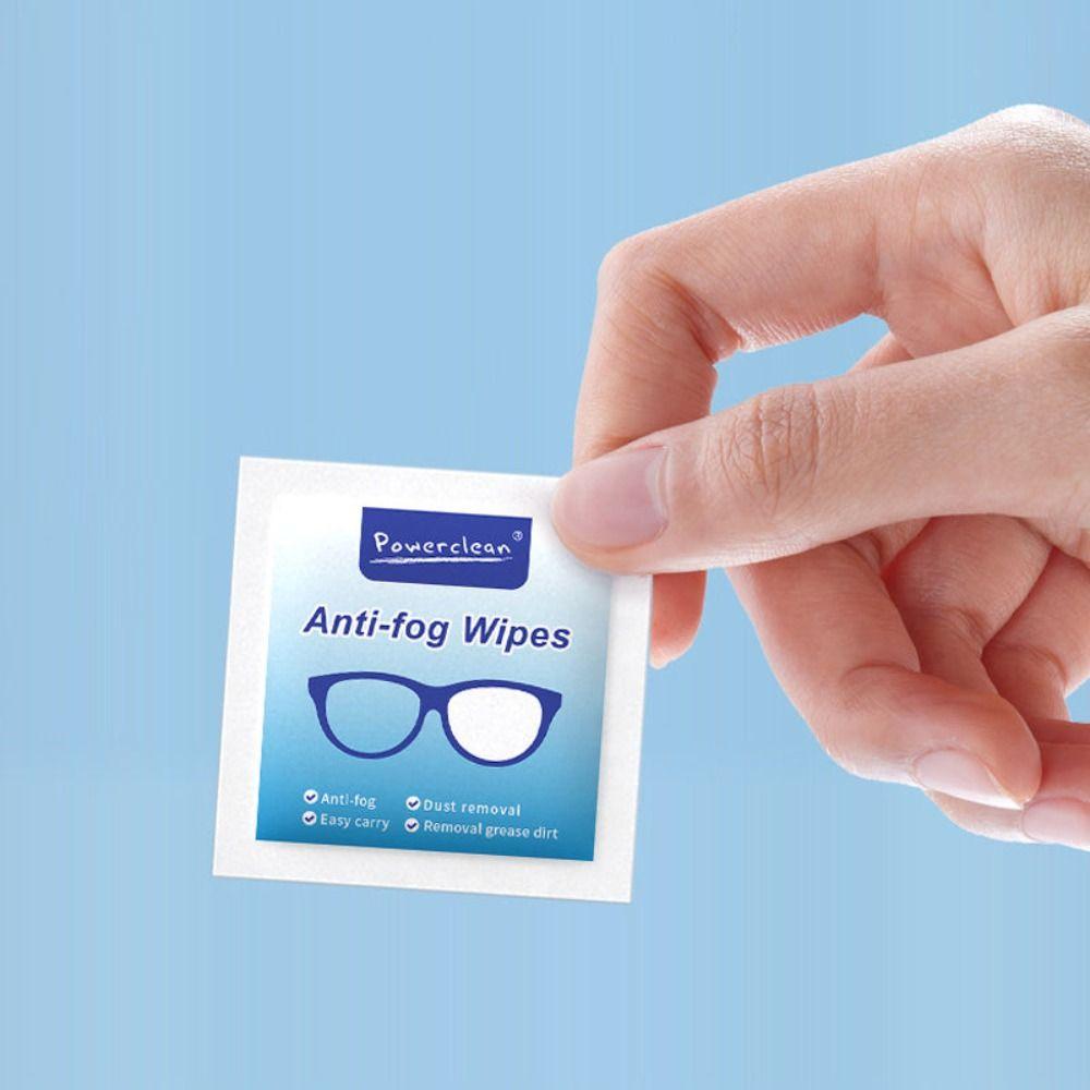 100 шт./кор. противотуманные очистители для очков, влажные салфетки, одноразовые противотуманные салфетки для линз, противотуманные салфетки для очков