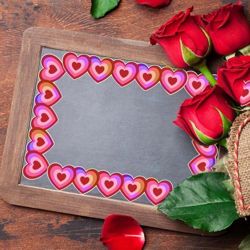 10m Heart-Shaped Sticker Heart-Shaped Self-Adhesive Sticker Decorative Labels Bulletin Board