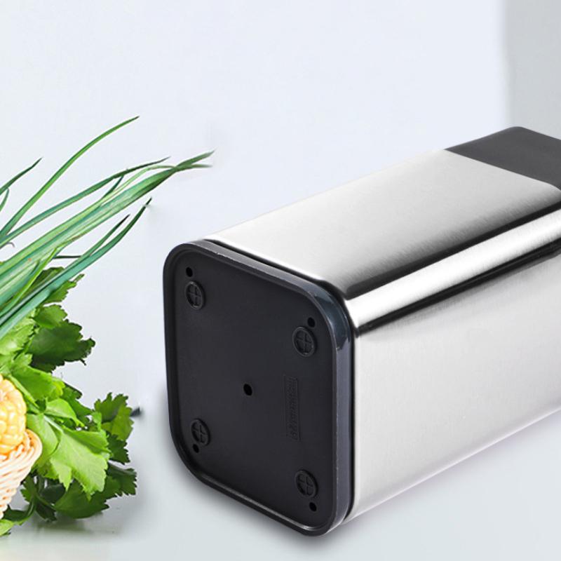 Stainless Steel Standing Knife Holder for 1-10pcs Kitchen Knife with Sharpening Edge and Scissors Socket Block