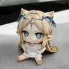 Каль Цит Версия Q Фигурка Эльфа с Кошачьими Ушками и Шипастым Головным Убором Сидящая Кукла Домашний Декоративный Эльф с Кошачьими Ушками Подарок