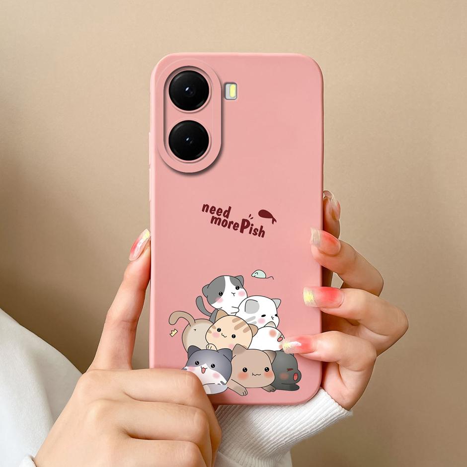 Для Xiaomi Poco X7 X7 Pro Чехлы Мультяшный Динозавр Медведь Ударопрочный Защита от падения Креативный Мягкий Чехол Для Xiaomi PocoX7Pro Capa Funda