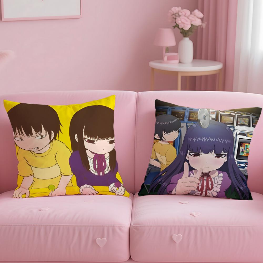 Классический аниме-чехол для подушки Hi Score Girl – Мягкий и легко стирающийся чехол для подушки – Универсальный для дивана, кровати, путешествий и офиса