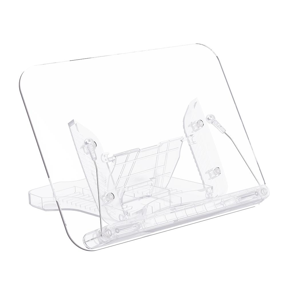Настольная подставка для книг, акриловая подставка для чтения, легкий прозрачный держатель для книг для кулинарной книги