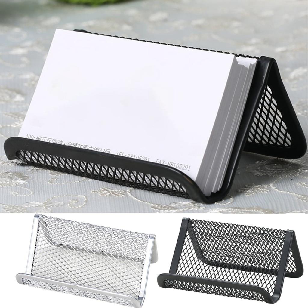 Desktop Business Card Holder Metal Business Card Display Holder Mesh Business Card Holder Vertical Desktop Business Card Holder