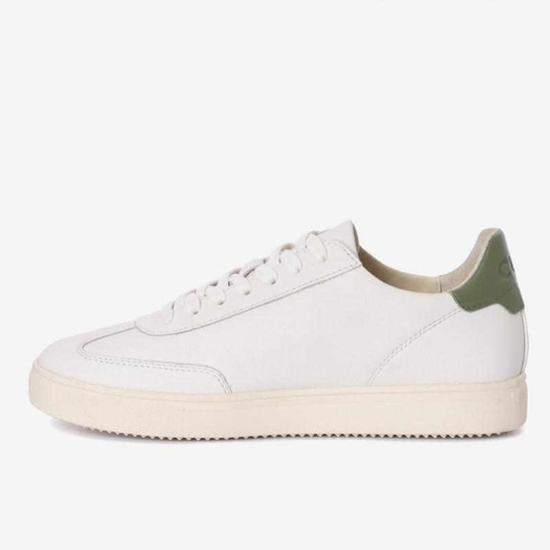 Clade Unisex White Leather Sneakers Sceu233dn00
