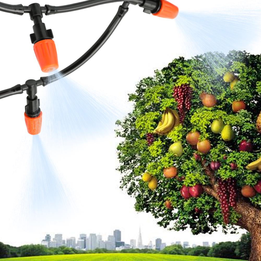 20 шт., маленькие пластиковые регулируемые насадки-распылители, костюмы, садовый спрей для водяного охлаждения, спринклер