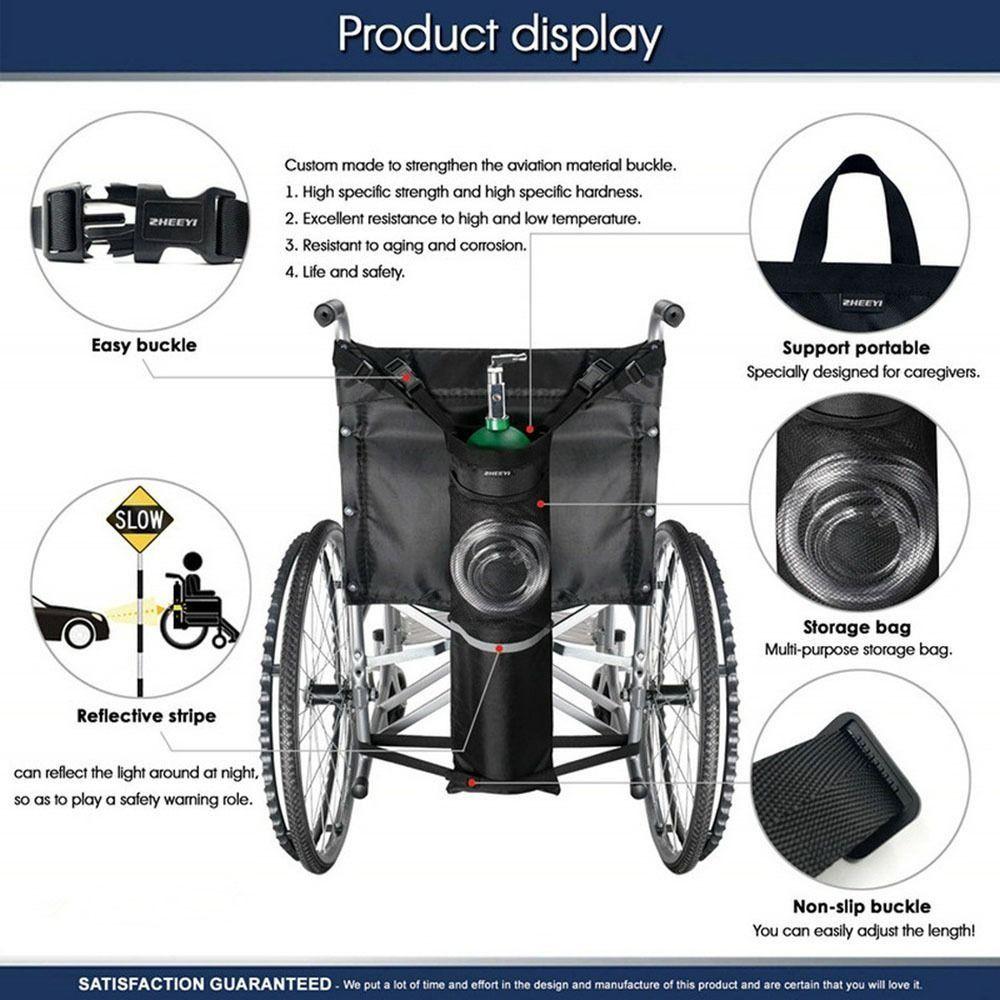 Transport Bag Wheelchair Cylinder Bag Oxygen Tank Holder Oxygen Tank Carrier Oxygen Cylinder Bag