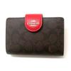 Wallet COACH Outlet Signature Canvas Medium Corner Zip Wallet Bifold Wallet CW786 IMXD0 Item