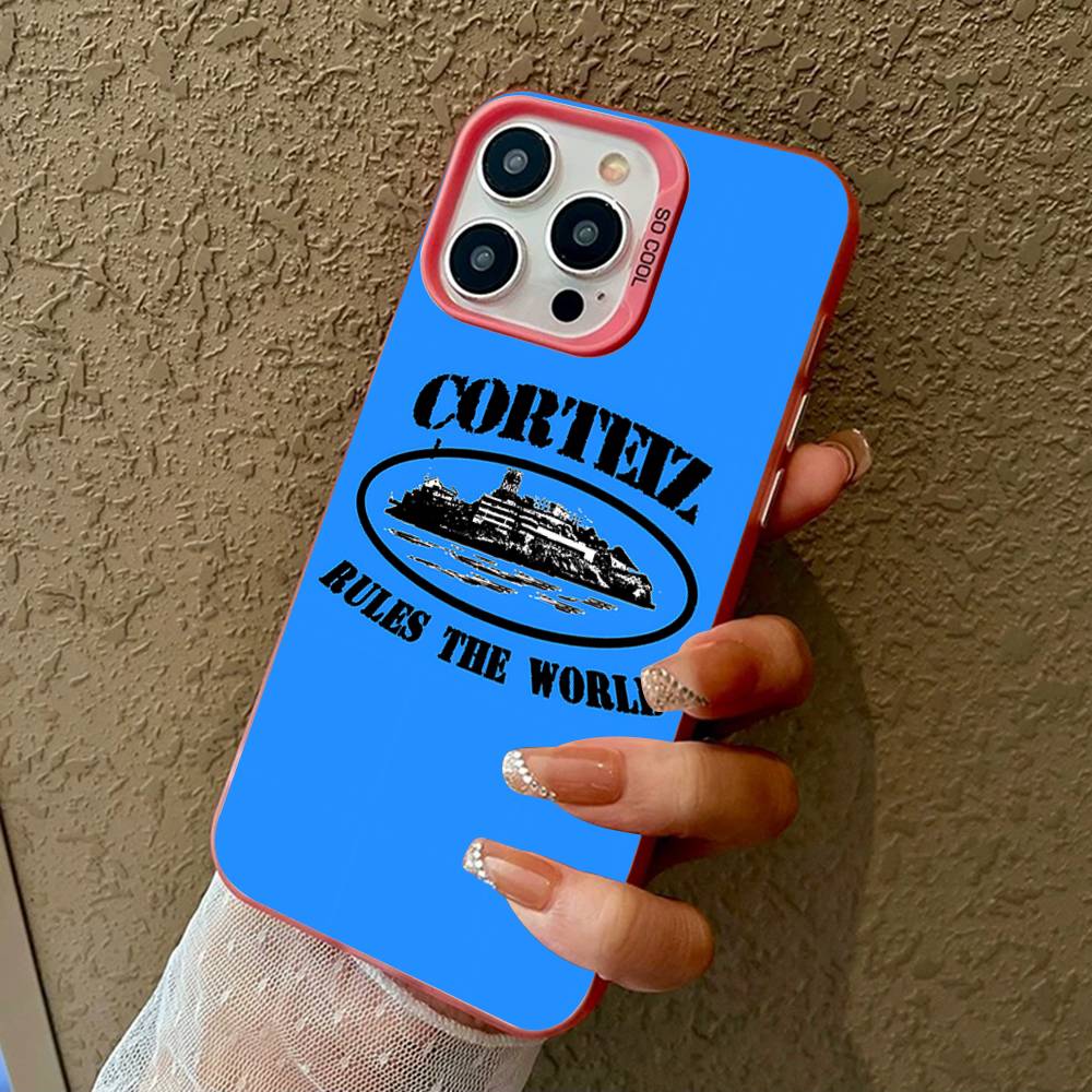 Модный Чехол C-Corteizs для IPhone 16 15 14 13 12 11 Pro Max 17 Plus Цветной Чехол