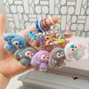 Cute Cartoon Monster Keychain Kawaii Key Chains Accessorie School Bag Hanging Pendant Phone Charms Gifts for Kids Childrens