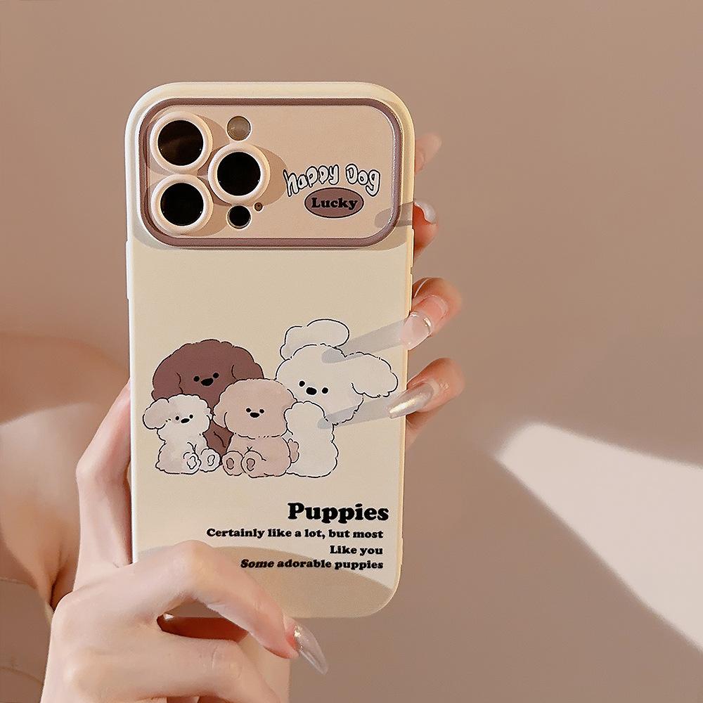 Ретро Ins Собака Подходит для Iphone14 Apple 15 Чехол для мобильного телефона 13pro Max Браслет 11 Мягкий Милый XS Мягкий 16