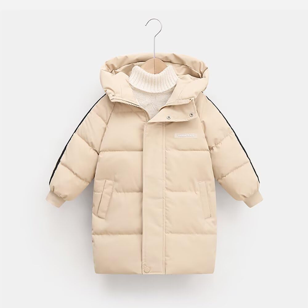 Kuhvvse Down Down Boys and Long Down Long Warm and Warm for Sizes Kids' Jacket, Coat, Junior, Girls, Outerwear, Length, Filled, Hooded, Children's