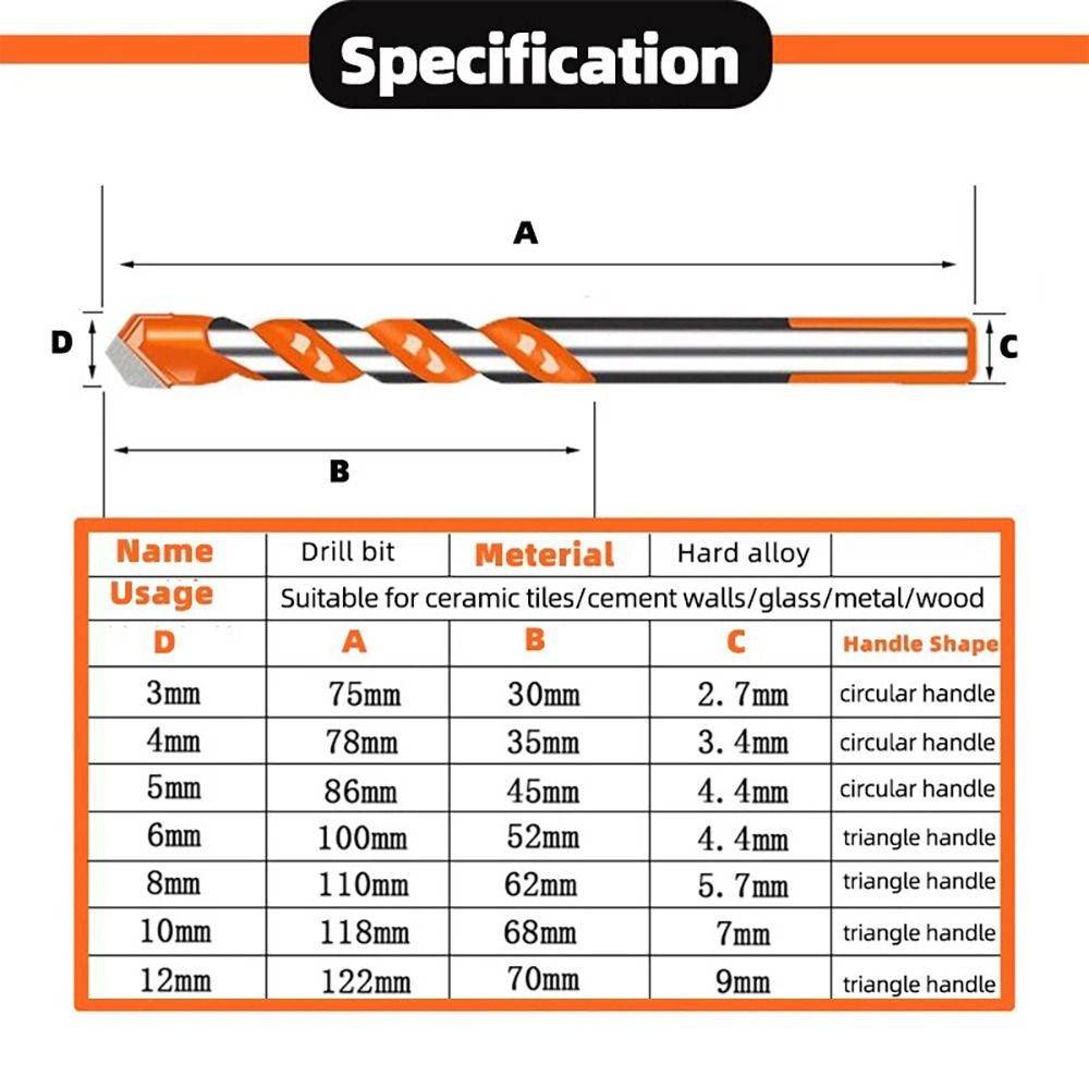 Carbide Metalworking Bit Multifunction Hole Opener New Drill Bits  Ceramic Tile