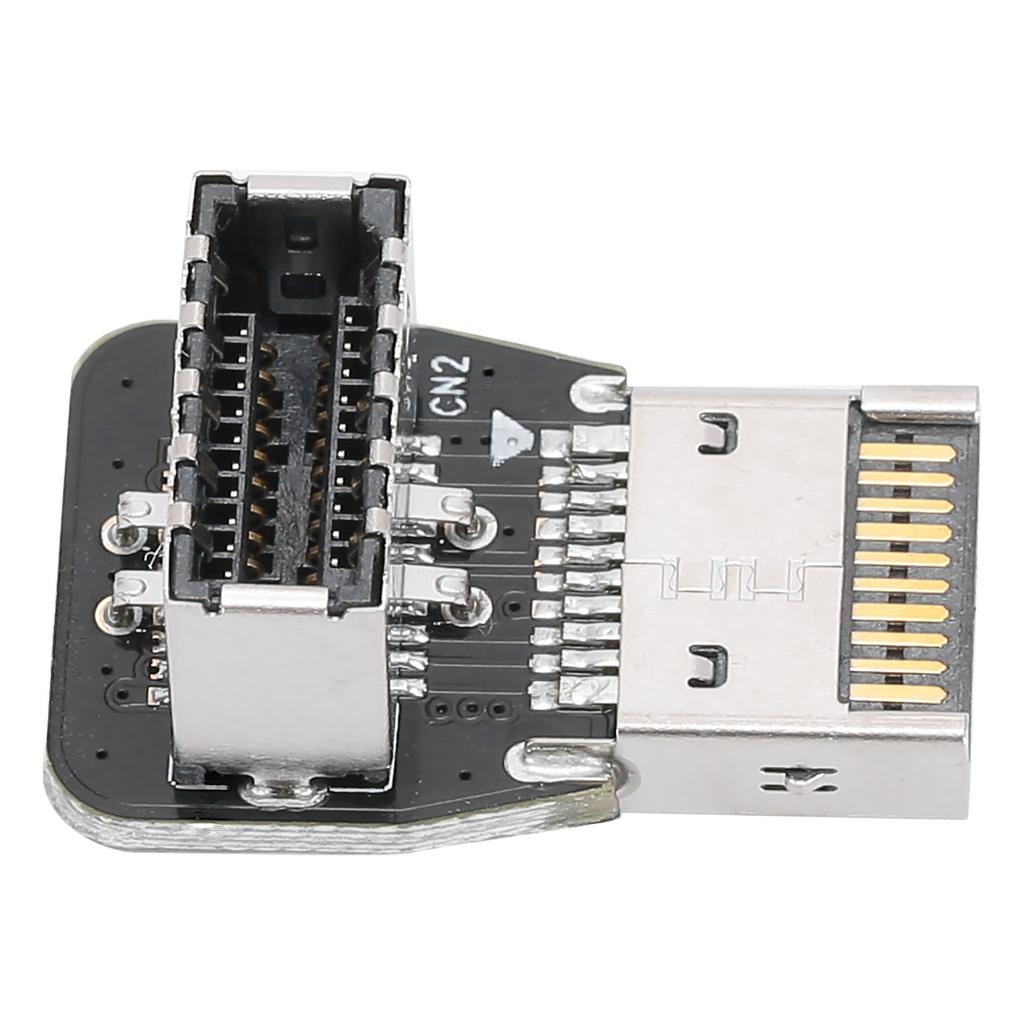 Передний разъем адаптера TYPEE для материнской платы ПК USB3.1 10G 90-градусный поворотный коленчатый преобразователь PH74B