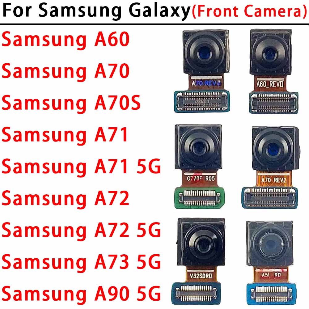 Фронтальная камера для Samsung Galaxy A60 A70 A70s A71 A72 A73 A90 5G A715 A716 A725 Модуль фронтальной камеры Запасные части 1