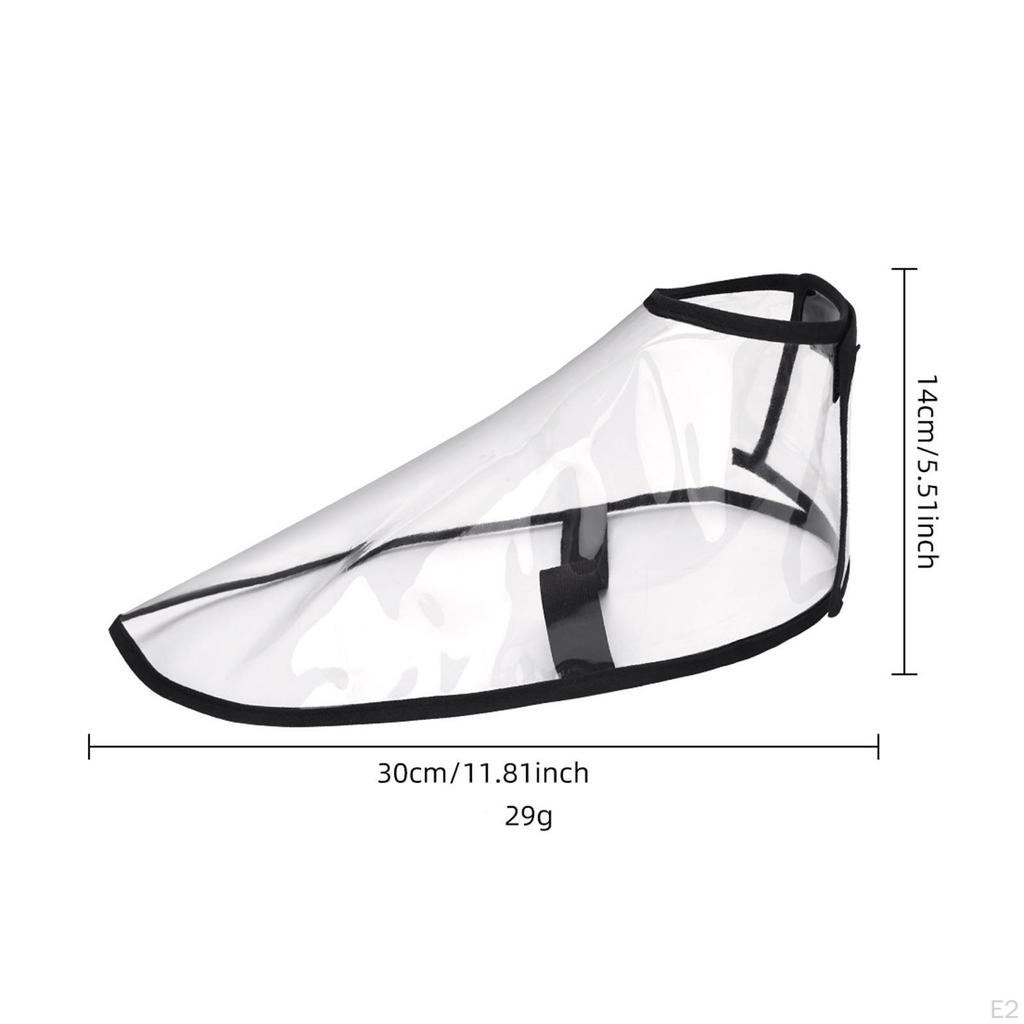 Чехол для обуви для стрижки салона ног износостойкий ПВХ 1 пара прочных прозрачных парикмахерских волос