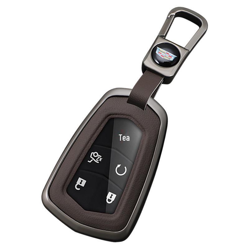 Cadillac Key Case Metal Shell for XT6, XT5, CT5, XT4, CT6, ATSL, XTS with Key Chain