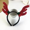 Mori Style Red Reindeer Antler Headband - Plush, Cute Christmas & New Year Hair Accessory for Women