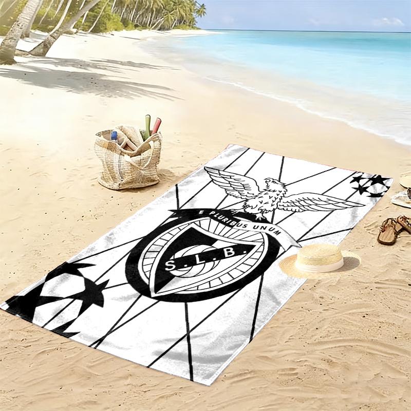 1pc SL Benfica Beach Towel Ideal Birthday Gift For Family, A Vibrant Beach Towel Suitable for Outdoor Activities