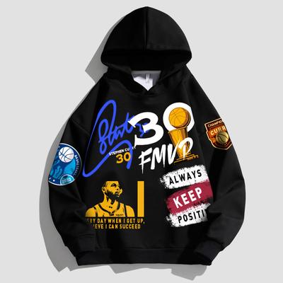 Golden State Hoodie Autumn Brushed Sweater Curry Basketball Pullover 3D HD Print Street Casual Men Jacket Women Coat