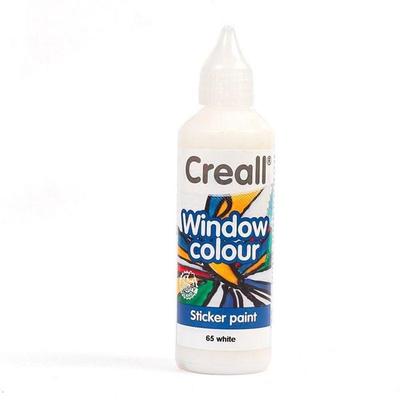 Перемещаемая краска для стекол Creall Glass 80 мл - белый