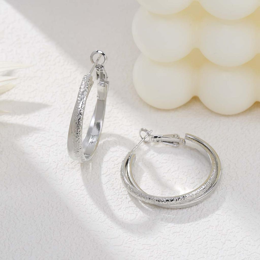 Серьги Simple Atmosphere Geometric Circle Winding, персонализированные золотые модные серьги, роскошные серьги высокого класса