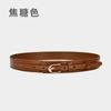 Four Seasons Available New Women'S Genuine Leather Belt Simple Retro Style Women'S Belt Paired With Skirt Decoration Pants Belt