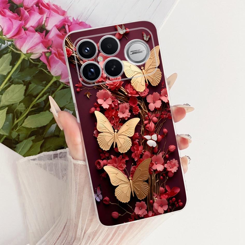 Для Xiaomi POCO F8 Ultra Чехол Роскошный Мультяшный Дракон Прозрачный ТПУ Защитная Крышка Для Poco F8 Pro Ultra PocoF8 Pro Мягкий Чехол