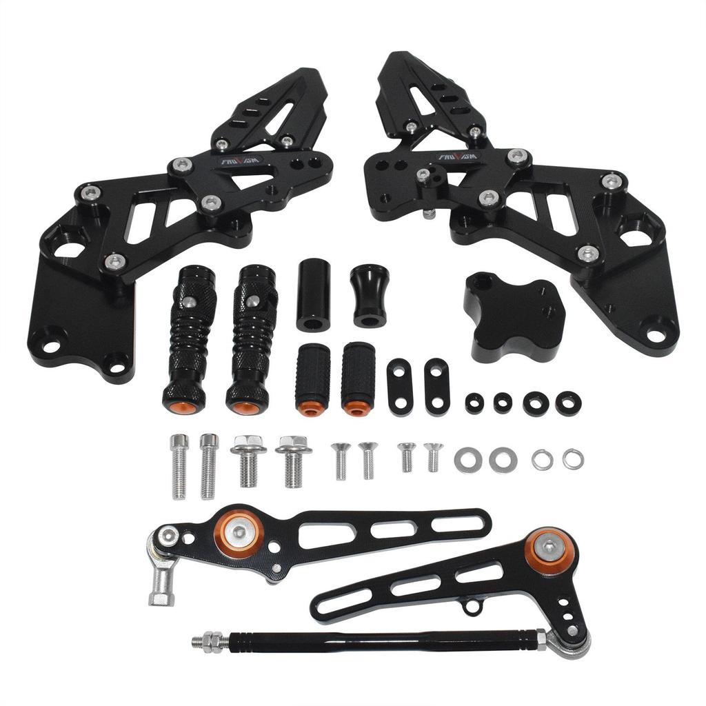 KTM RC390 2022-2024 Регулируемые подножки-райзеры, задний комплект