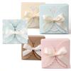 10 Pcs White Pink Light Blue Beige Kraft Paper Bag Bronzing Thank You Gift Box Package Wedding Party Favor Candy Bags With Ribbo