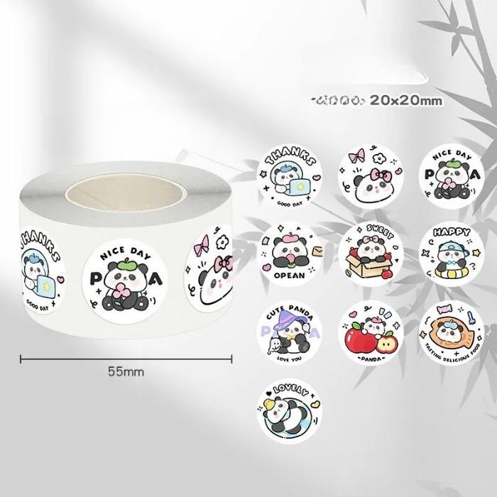 300 шт./рулон Кавайная Мультяшная Наклейка Черный Кот Наклейки для Запечатывания Пузырчатых Конвертов Декоративные Наклейки Веселые Милые Канцелярские Товары Наклейки для DIY для Детей
