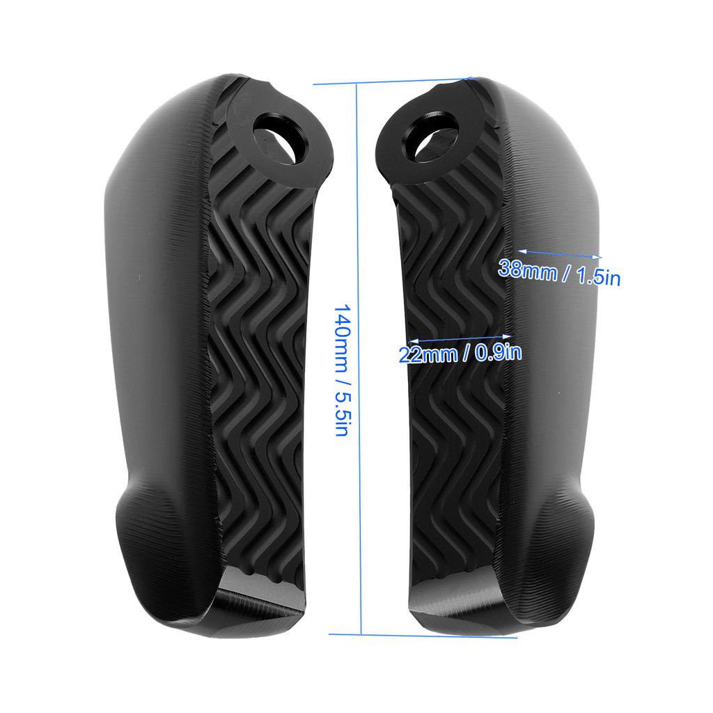 Pair Rear Foot Pegs Pedal Pad Motorcycle Folding Footrest Fit for GTCelsiusGTSCelsiusGTV