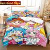3D Kawaii Аниме Хирогару Скай! Постельное белье с принтом Pretty Cure Пододеяльник Наволочка Комплект постельного белья Простыня из льна Чехол на одеяло Размер Full