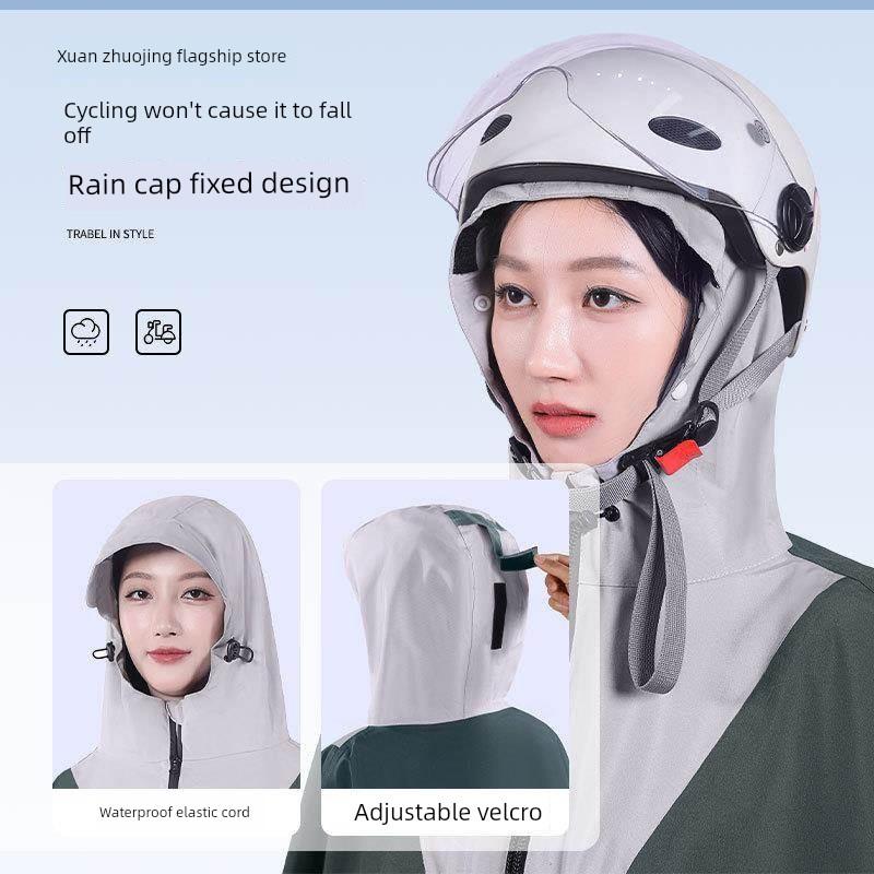 Electric Vehicle Raincoat, Rainproof for Adults, Full-Body Protection Against Heavy Rain, Thickened and Extended, Full-Body Motorcycle-Specific Rain