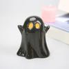 Ceramic Ghost Light Up Decor Small White Ghost Figurine LED Halloween Ghost Tabletop Ornament for Indoor Home Decor