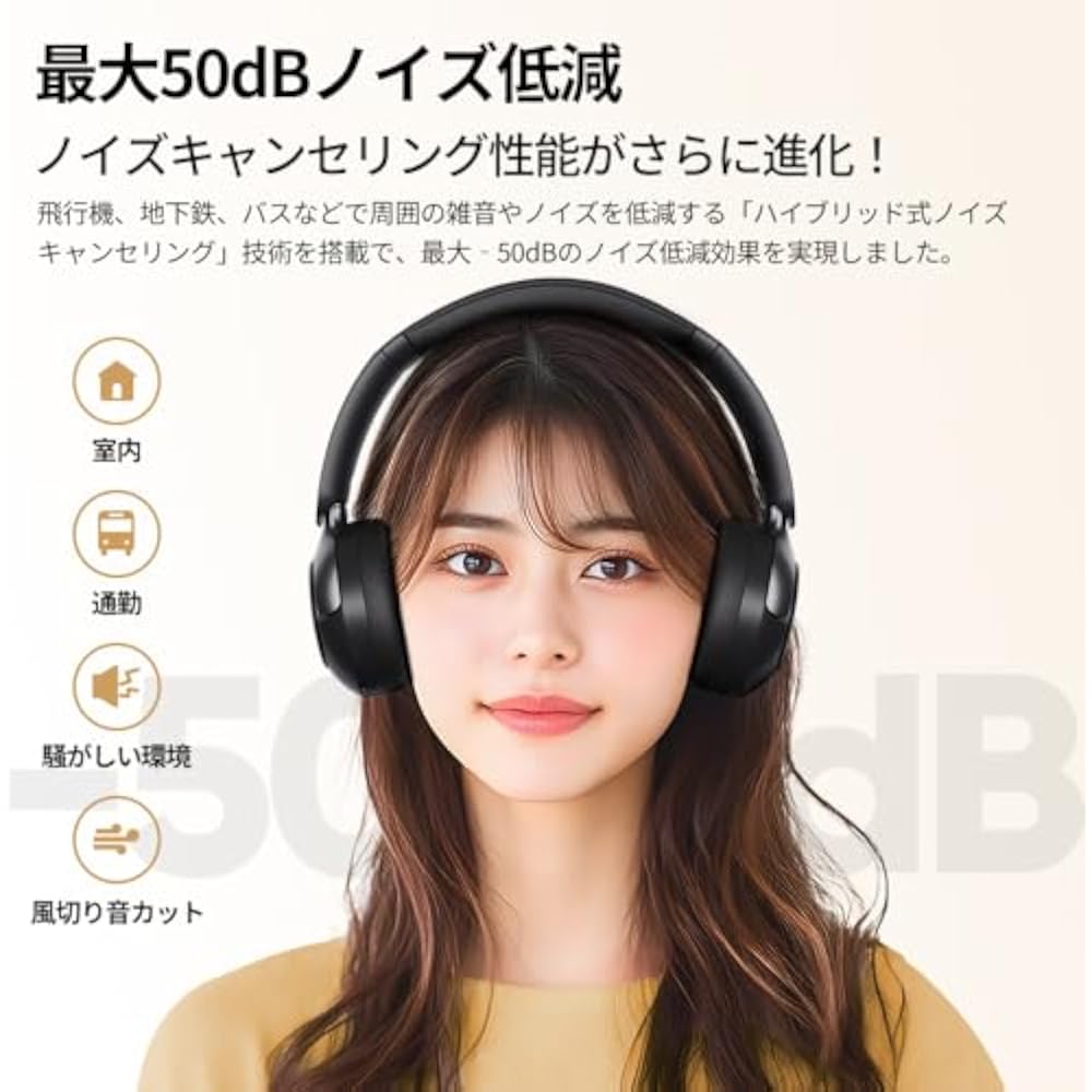 [Награда VGP 2025] Наушники QCY H3PRO, Беспроводные наушники, Bluetooth 5.4, Шумоподавление, Провод...