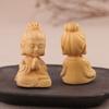 Decor Handicraft Baby Buddha Car Ornament Buddha Statue Little Monk Figurines Key Chain Pendant