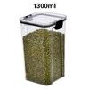 Latest Design Household Transparent Pet Food Storage Boxes Multi Size Air Tight Food Containers Kitchen Storage Bins