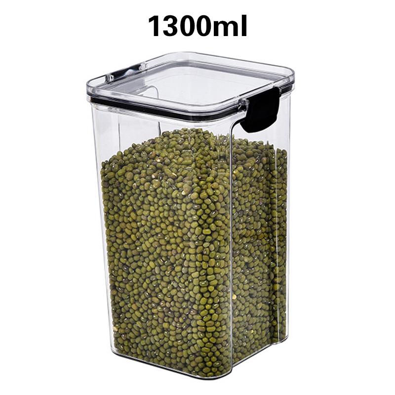 Latest Design Household Transparent Pet Food Storage Boxes Multi Size Air Tight Food Containers Kitchen Storage Bins