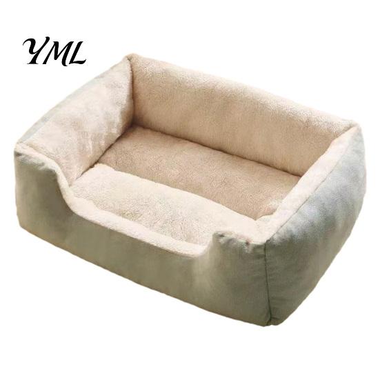 Plush Pet Mat for Sleeping Rectangular Cat Bed, Cozy Lounge Anti-slip Bottom, Bed with Bottom Washable Couch Indoor Cats Small Dogs Puppies Orthopedic
