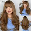 Женский искусственный парик, 62 см, длинные завитые волосы, полный головной убор, розовая сетка для волос, головные уборы, украшение для красоты, парик