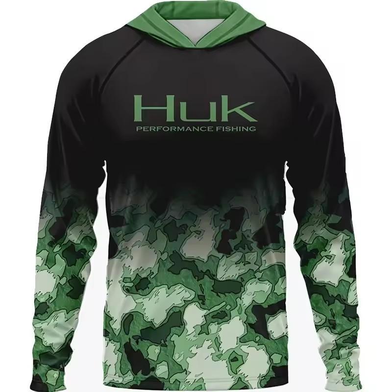 Mens Long Sleeve Sun Protection Fishing Shirt Breathable Quick Dry Outdoor Sports Jersey