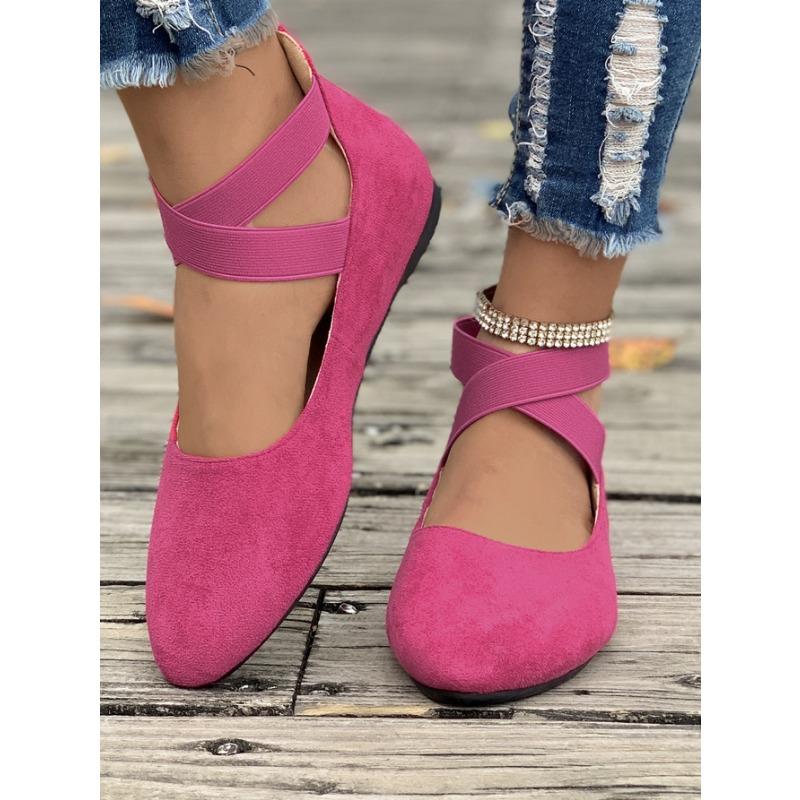 Женские балетки, женские туфли с круглым носком и неглубокими эластичными ремешками, женские туфли на плоском каблуке