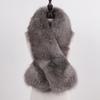 New Winter Lady Natural Luxury Real Fox Fur Scarf Shawl Full Pelt Warm Soft  Genuine Fox Fur Scarves Women Real Fur Muffler