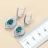 Gem Set Jewelry Pendant Earrings Necklace Ring Lady Set