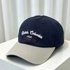 Spring new original color matching baseball cap women deepen the big head circumference and show the face small thin contrasting color cap men