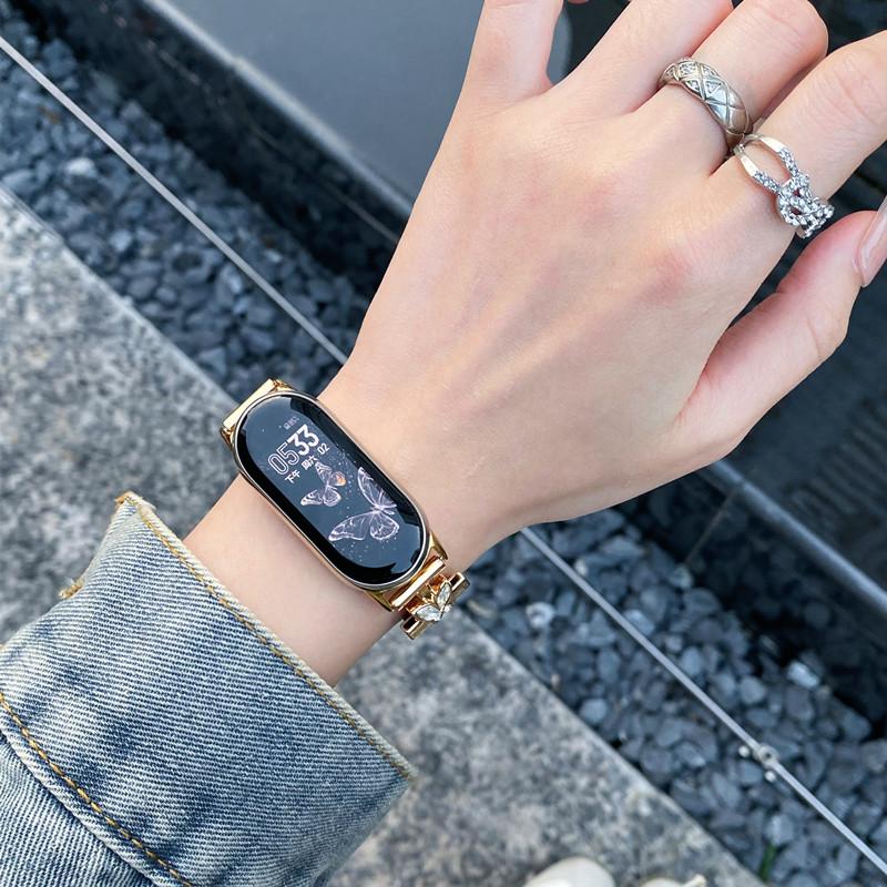 Роскошный кожаный ремешок для браслета Xiaomi Mi Band 9, сменный многоцветный ремешок для браслета Xiaomi mi band 8, браслет Correa