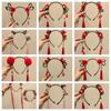 Braid Hair Children Wig Headband Flower Hanfu Hair Sticks Simple Red Bow Hairband  Baby