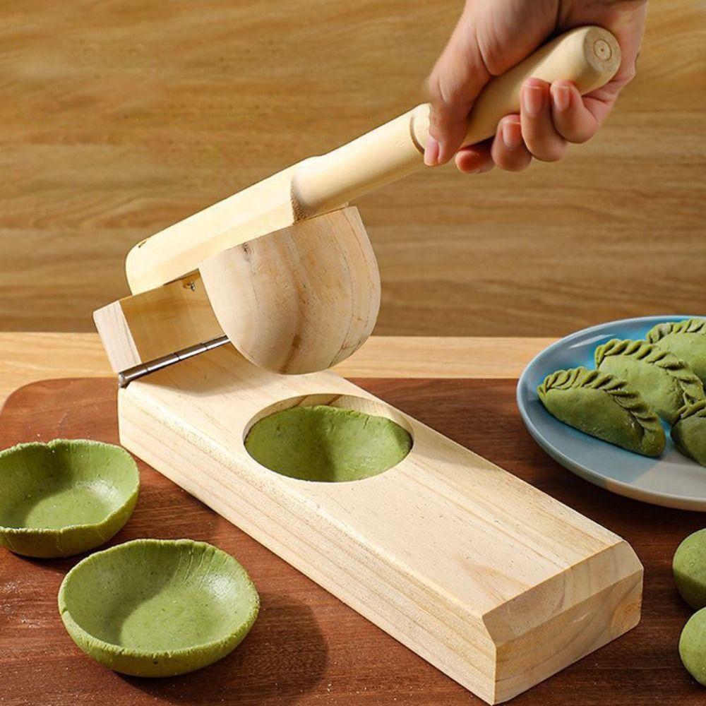Hand Press Mochi Skin Maker Manual Dough Presser Kitchen Accessory Qingtuan Ball Mould  Dessert